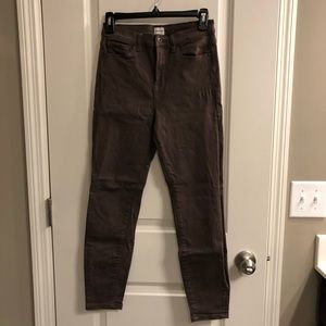 Sneak Peek Skinny Brown Hi-Rise Jeans